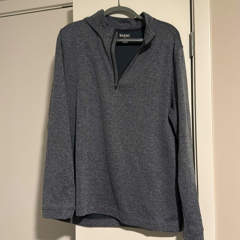 Rhone Commuter® 1/4 Zip, XXL, Dark Gray Heather